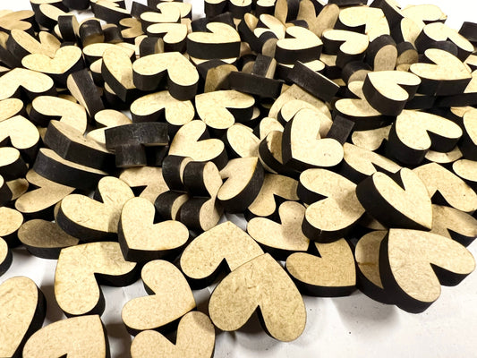 Wooden 6mm MDF Confetti Shapes - Arts and Crafts - Wedding - Christmas - Party - Crafting - Scrapbook - Circles - Stars - Hearts