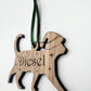 Personalized Cat Christmas Ornament - Oak Kitten Bauble