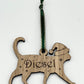 Personalized Cat Christmas Ornament - Oak Kitten Bauble