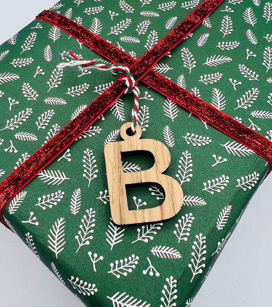 Wooden Letter Gift Tags - Christmas Present Name Tags - Wooden Gift Tag Names - Birthday Tags - Present Tags - Gift Tags