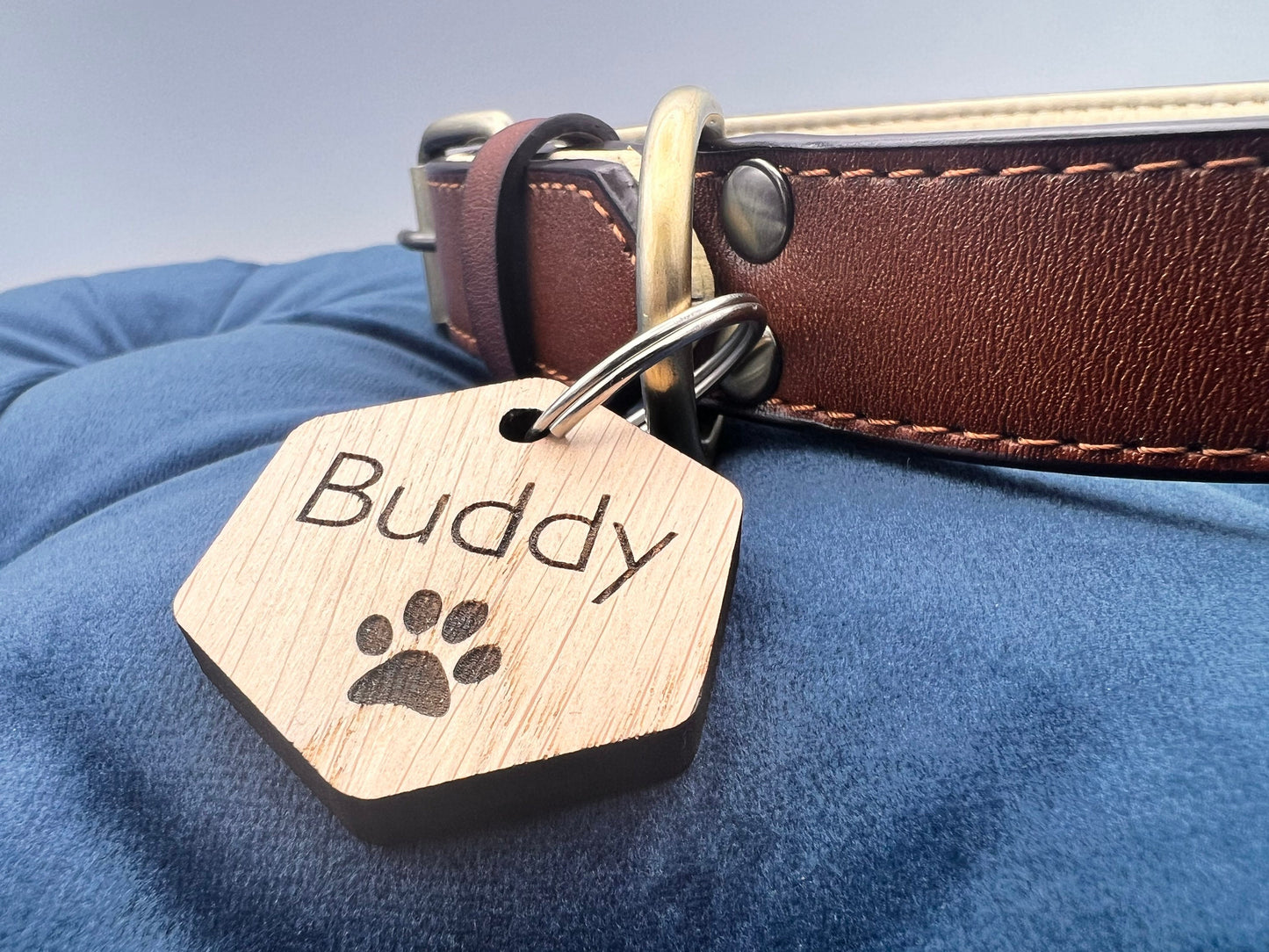 Double sided Personalised dog tag  - Dog accessories  - Dog tag - animal gift - dog gift - cat tag - personalised pet gift, engraved dog tag