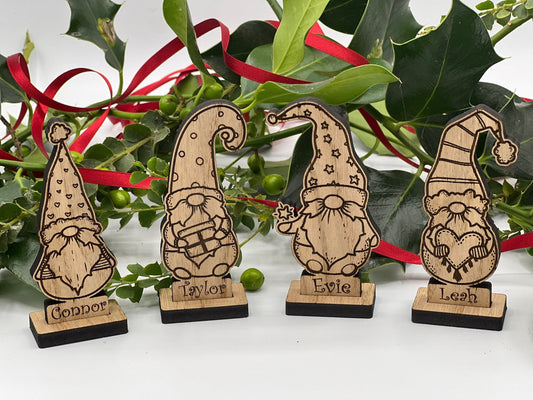 Christmas Gonk place Names  - Christmas Table Names - Christmas decoration - place names - table names - table decoration