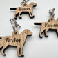 Personalised Labrador Keyring - Labrador - Lab keyring - Birthday Gift - Gundog - Keychain - Christmas - dog tag - personalised dog tag