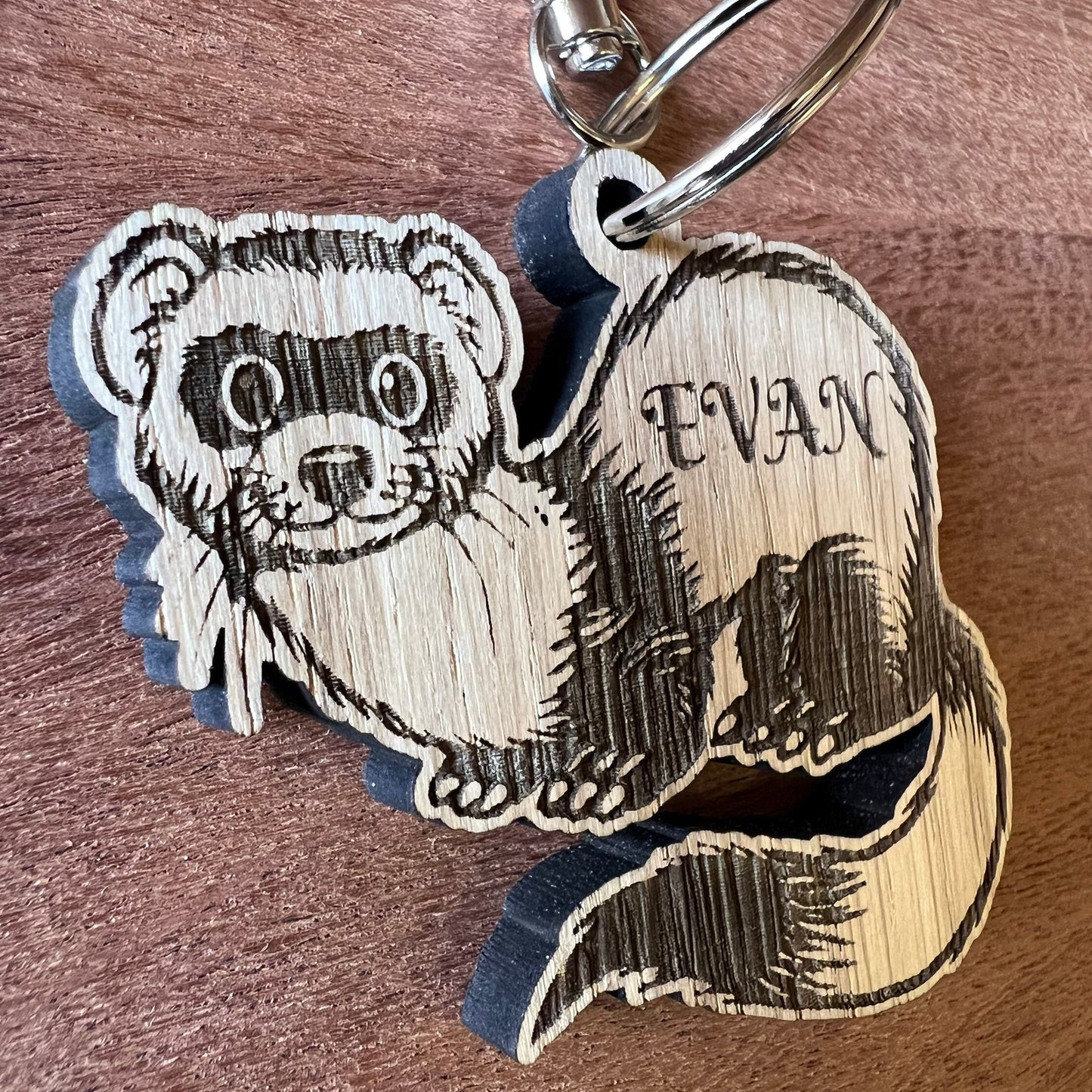 Personalised Ferret Keyring - Ferret - Birthday Gift - Birthday present - Keychain - Christmas - personalised keyring
