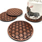 Flower of Life Coaster Set - Table Mats - Coffee Table Coasters - Table Coasters - Drinks Coasters - coaster sets - Spiritual Coasters
