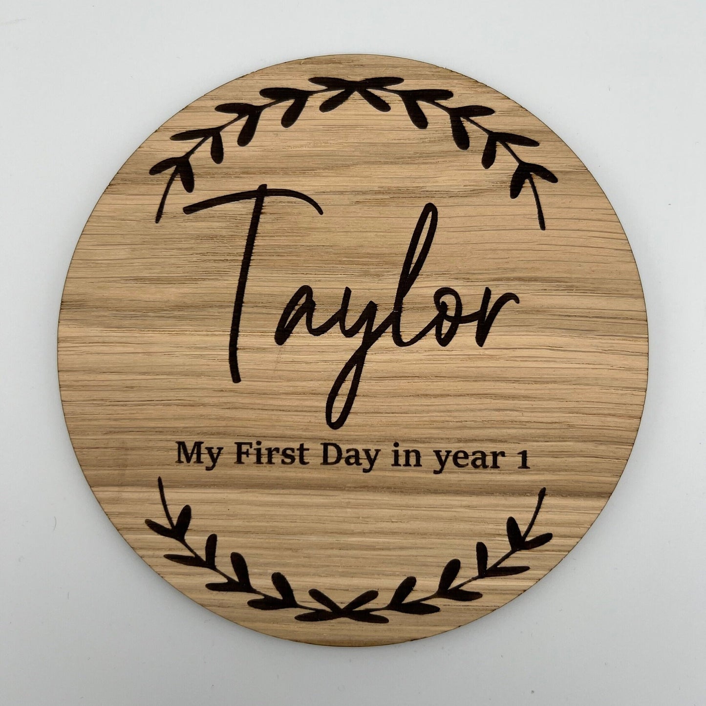 Personalised First Day of School - Name Plaque - Starting School - Back to School - Nursery - Photo prop Memory - School Keepsake