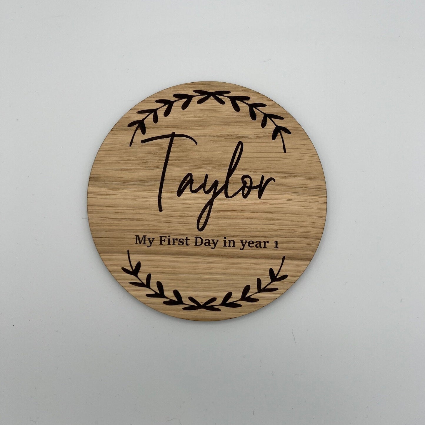 Personalised First Day of School - Name Plaque - Starting School - Back to School - Nursery - Photo prop Memory - School Keepsake