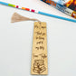 Wooden Bookmark - Teacher Bookmark - Thank you gift - Bookmark Gift - End of Term Gift - Personalised Gift - Teacher Gift