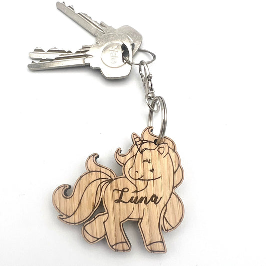 Personalised Unicorn Keyring - Unicorn - Birthday Gift - Keychain - Christmas - Girl's Keyring - Personalised Keyring - Bag Name Tag