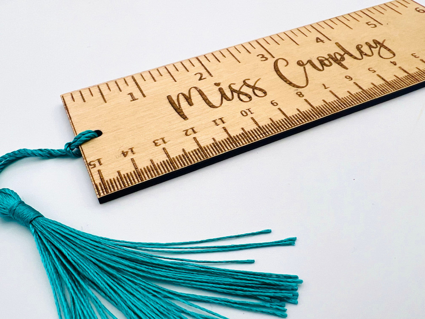 Wooden Bookmark - Ruler Bookmark - Thank you gift - Teacher Bookmark - Bookmark Gift - End of Term Gift - Personalised Gift - Teacher Gift