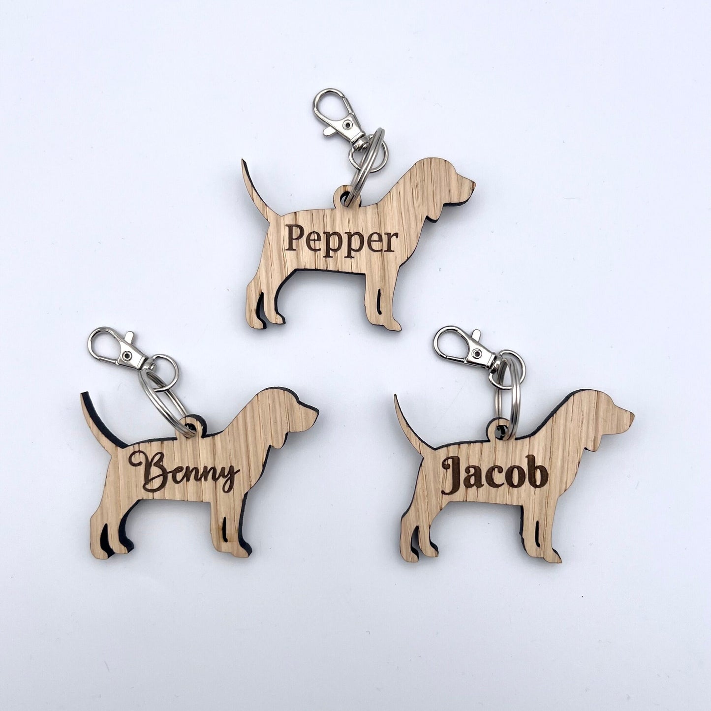 Personalised Beagle Keyring - Birthday Gift - Birthday present - Keychain - Christmas - dog tag - personalised dog tag - Beagle Dog