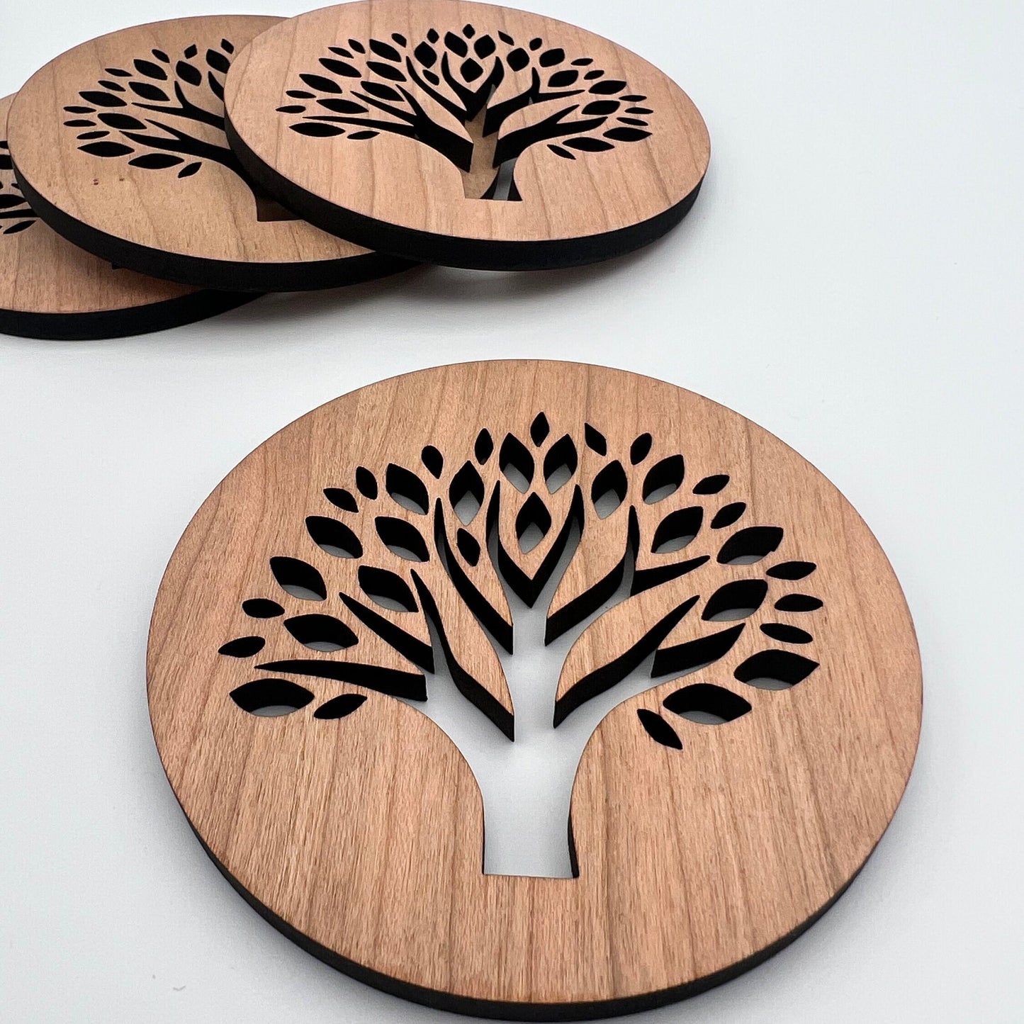 Tree Coasters - Table Mats - Coffee Coasters - Table Coasters - Drink coasters - Wooden Coasters -birthday gift - Set of Coasters - Nature