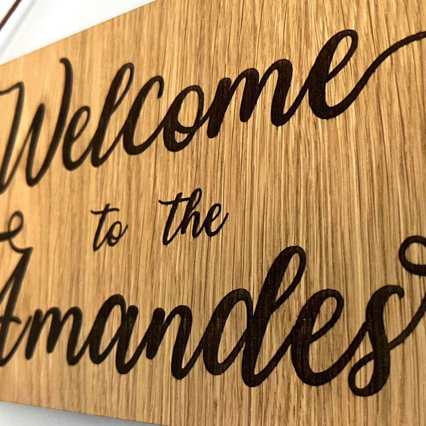 Welcome Wall Plaque - Welcome with Surname - Welcome Sign - Personalised Welcome Sign- Birthday Gift - Christmas Present - wooden plaque