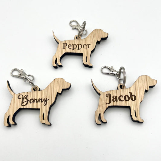 Personalised Beagle Keyring - Birthday Gift - Birthday present - Keychain - Christmas - dog tag - personalised dog tag - Beagle Dog