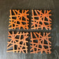 Geometric Wooden Coaster set  - Table Mats - Coffee Coasters - Table Coasters - drinks coasters - wooden coasters - house warming gifts