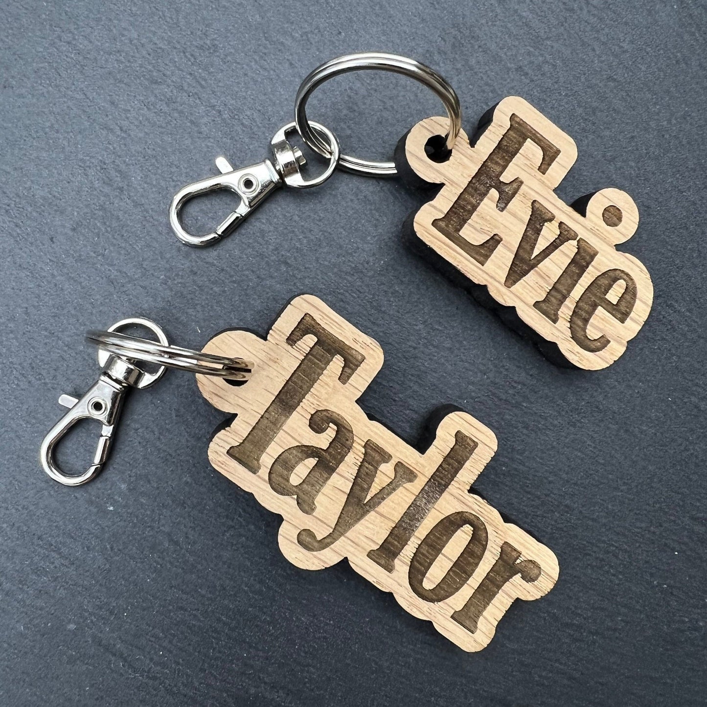 Personalised Name Keyring - Bookbag Name Tag - School Bag Keyring - Name Keychain - Back To School Keyring - Personalised Keyring - Bag Name