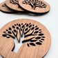 Tree Coasters - Table Mats - Coffee Coasters - Table Coasters - Drink coasters - Wooden Coasters -birthday gift - Set of Coasters - Nature