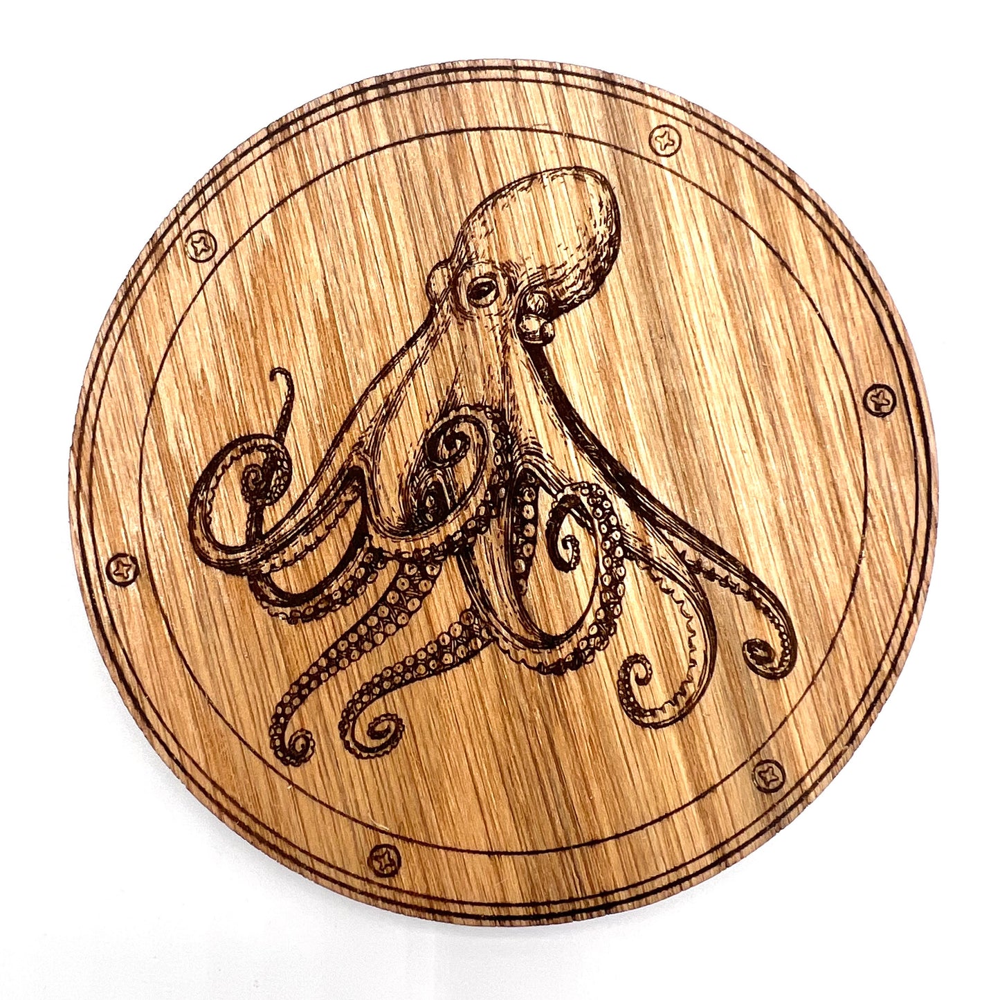 Octopus Coasters - Table Mats - Coffee Coasters - Table Coasters - Wooden Coasters - sea life coasters - Drinks Coasters - home warming gift