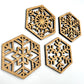 Snowflake Coaster Set - Place Mats - Christmas Coasters - Table Coasters - Drink Coasters - coaster set - winter Coaster - coaster Gift