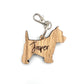 Personalised Westie Keyring - West Highland Terrier - Birthday Gift - Wooden Keyring - Keychain - Christmas Gift - personalised dog tag