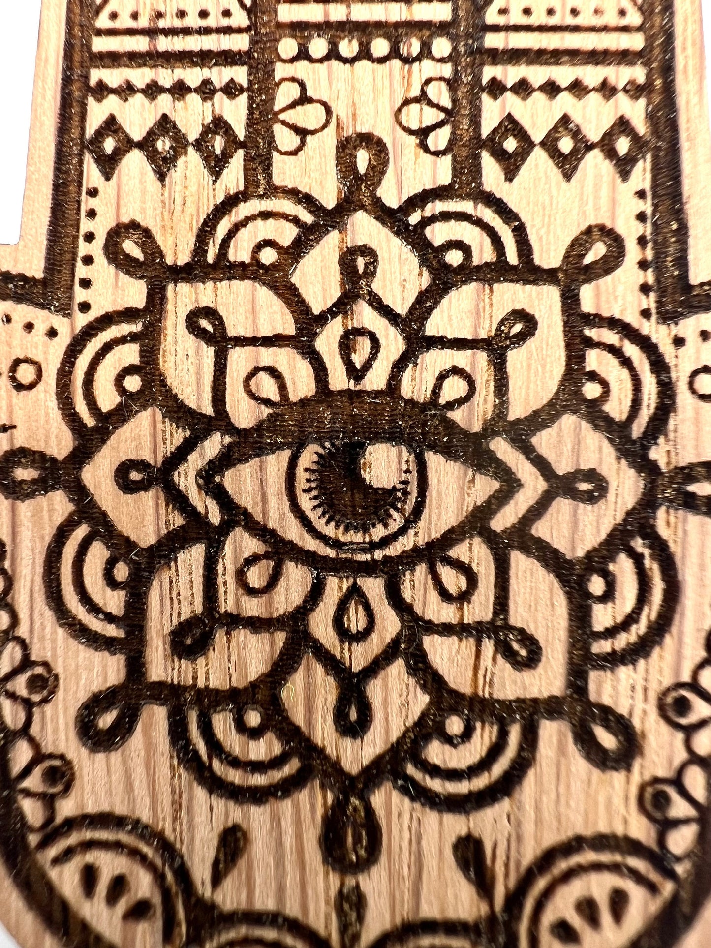 Hamsa Hand Keyring - Spiritual Keyring - Birthday Gift -  Keychain - Christmas present  - Hand of Fatima - wooden keyring - Evil Eye