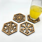Snowflake Coaster Set - Place Mats - Christmas Coasters - Table Coasters - Drink Coasters - coaster set - winter Coaster - coaster Gift