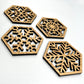 Snowflake Coaster Set - Place Mats - Christmas Coasters - Table Coasters - Drink Coasters - coaster set - winter Coaster - coaster Gift