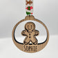 Christmas Personalised Gingerbread Bauble Christmas Tree Decoration - Christmas Bauble - Christmas Present - Christmas decor - Gift idea