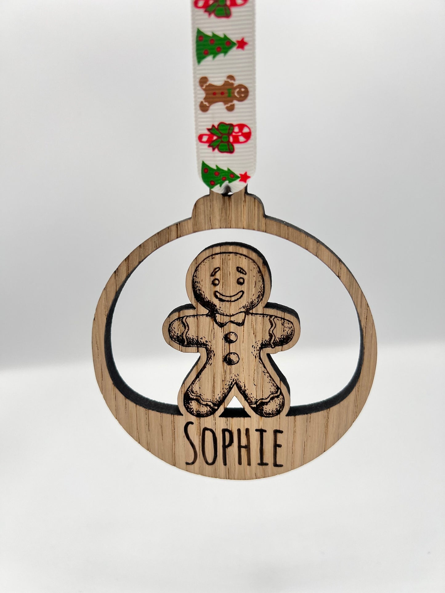 Christmas Personalised Gingerbread Bauble Christmas Tree Decoration - Christmas Bauble - Christmas Present - Christmas decor - Gift idea