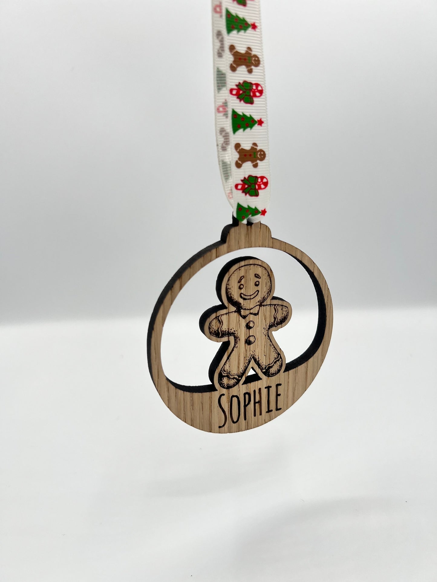 Christmas Personalised Gingerbread Bauble Christmas Tree Decoration - Christmas Bauble - Christmas Present - Christmas decor - Gift idea