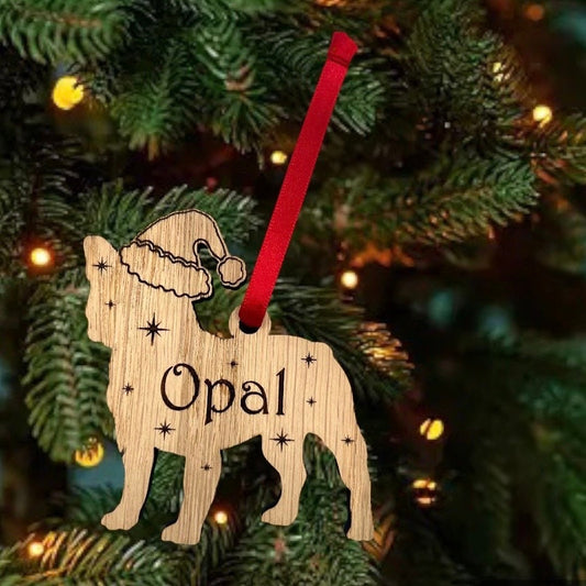 Christmas Personalised French Bulldog Christmas Tree Decoration - Frenchie Bauble - Christmas Present - Xmas Gift - Birthday Gift