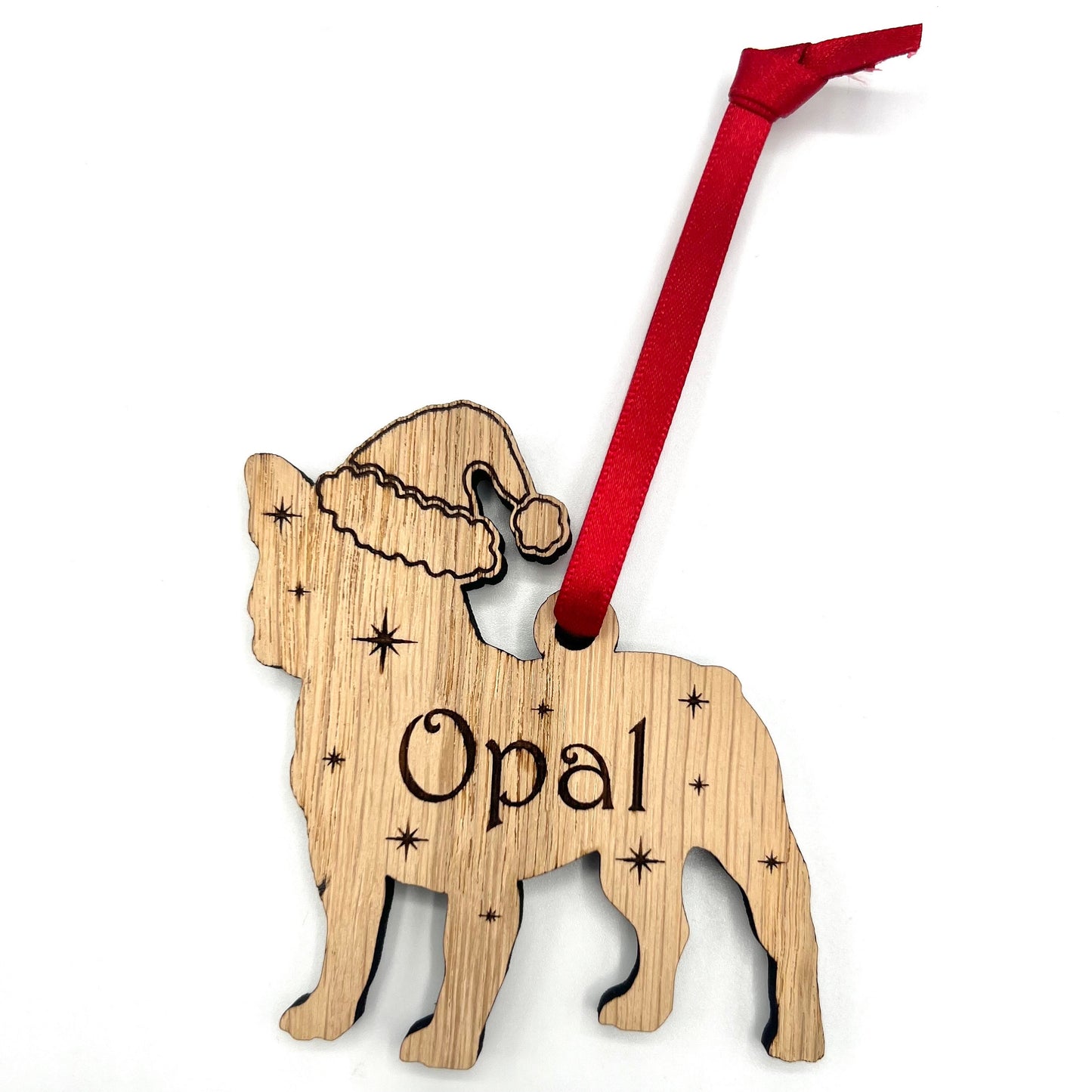 Christmas Personalised French Bulldog Christmas Tree Decoration - Frenchie Bauble - Christmas Present - Xmas Gift - Birthday Gift