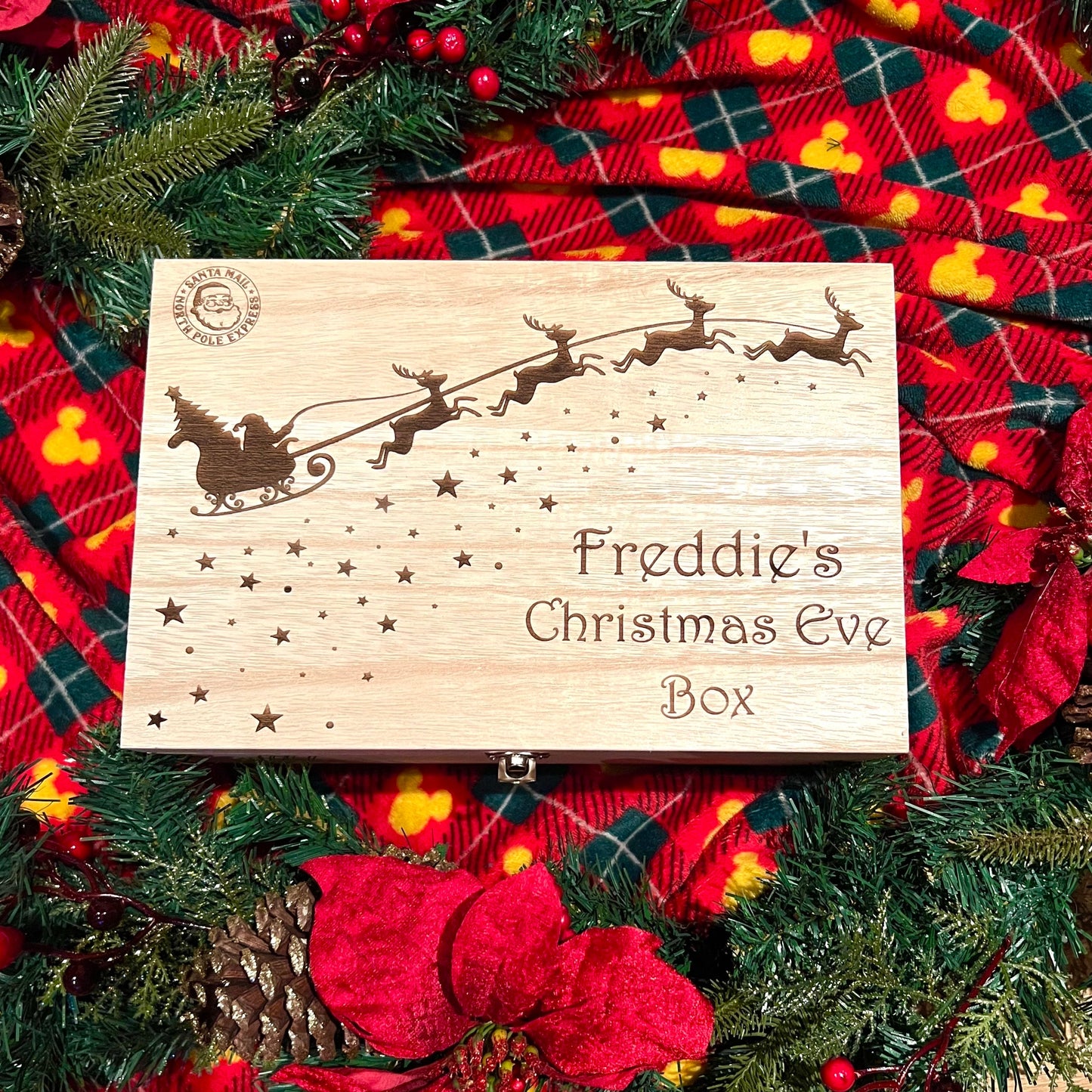 Personalised Christmas Eve Box  - Christmas Eve - Christmas Box - Personalised named Box - Christmas Eve Box for Kids - Elf Box