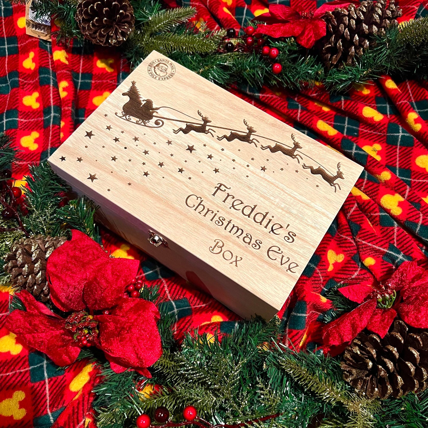 Personalised Christmas Eve Box  - Christmas Eve - Christmas Box - Personalised named Box - Christmas Eve Box for Kids - Elf Box