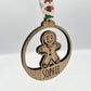 Christmas Personalised Gingerbread Bauble Christmas Tree Decoration - Christmas Bauble - Christmas Present - Christmas decor - Gift idea