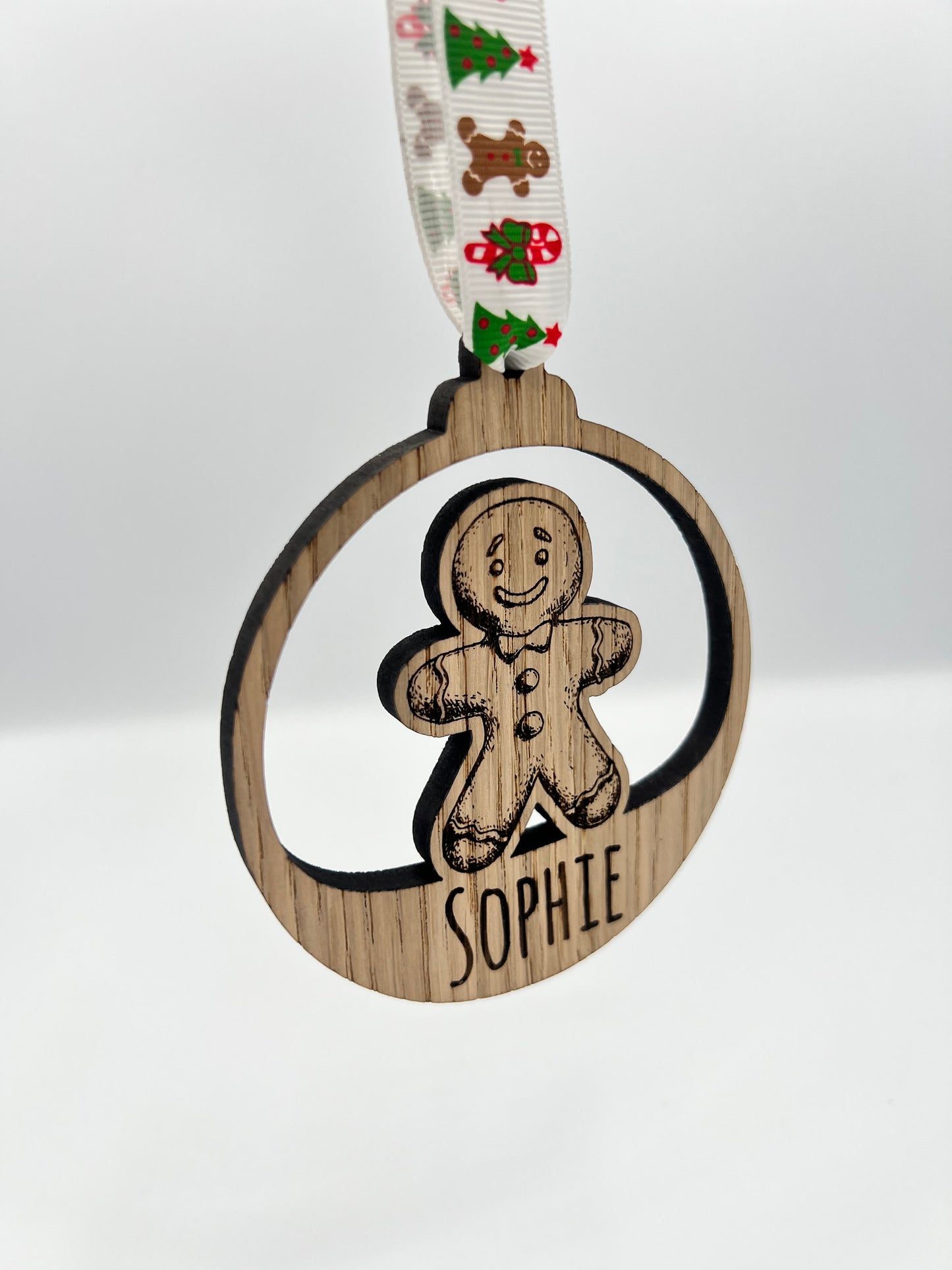 Christmas Personalised Gingerbread Bauble Christmas Tree Decoration - Christmas Bauble - Christmas Present - Christmas decor - Gift idea