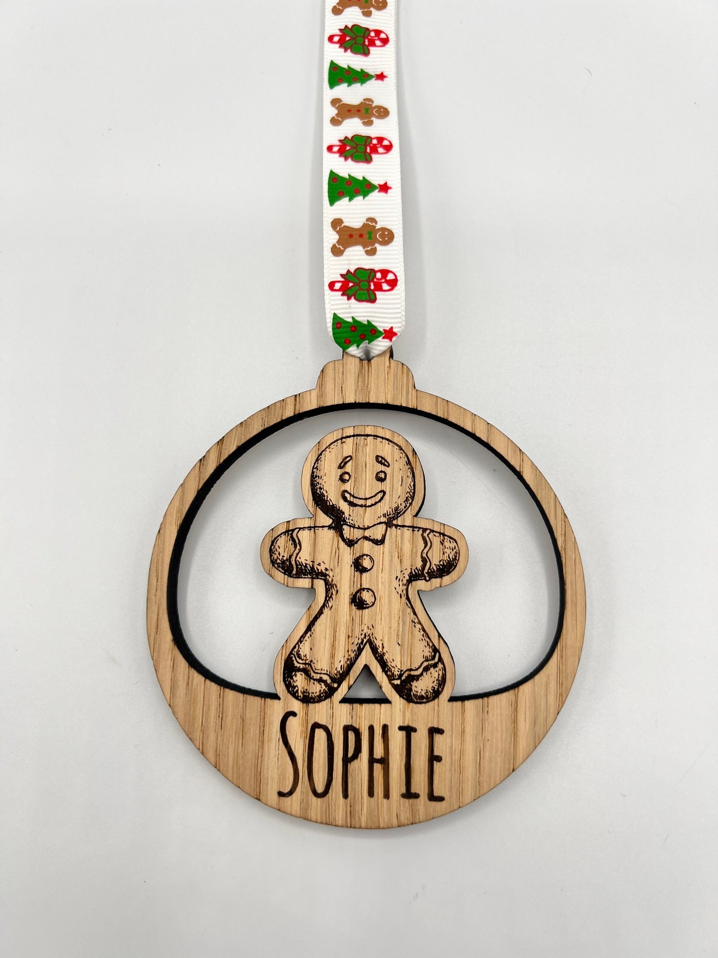 Christmas Personalised Gingerbread Bauble Christmas Tree Decoration - Christmas Bauble - Christmas Present - Christmas decor - Gift idea