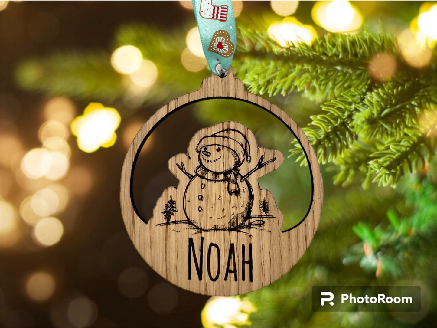 Christmas Personalised snowman Bauble Christmas Tree Decoration - Christmas Bauble - Christmas Present - Christmas decor - Gift idea