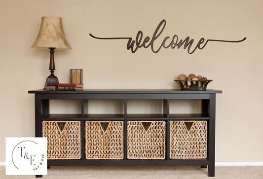 Welcome Sign - Welcome Wall Art - Wall Hanging - Decorative Welcome - Wall Decor - Home Decor - Welcome Door Decor - Home Entrance Greeting