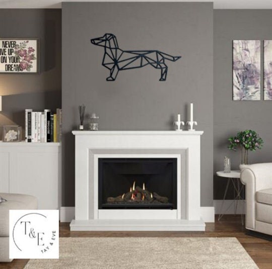 Dachshund Geometric Wall Art - Sausage Dog Wall Hanging - Decorative Weiner Dog - Wall Decor - Dog Lovers - Wall Artwork - Home Decor