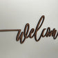 Welcome Sign - Welcome Wall Art - Wall Hanging - Decorative Welcome - Wall Decor - Home Decor - Welcome Door Decor - Home Entrance Greeting