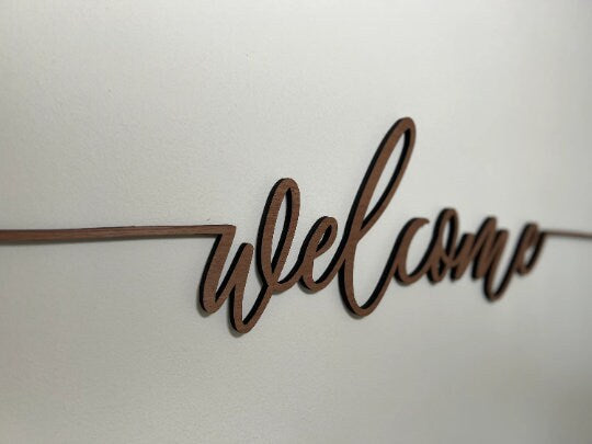 Welcome Sign - Welcome Wall Art - Wall Hanging - Decorative Welcome - Wall Decor - Home Decor - Welcome Door Decor - Home Entrance Greeting