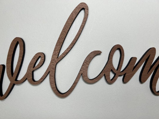 Welcome Sign - Welcome Wall Art - Wall Hanging - Decorative Welcome - Wall Decor - Home Decor - Welcome Door Decor - Home Entrance Greeting