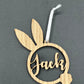 Easter Personalised Tags - Easter Name Gift Tag - Easter Bunny Tags - Wooden Tag - Easter Bunny - Easter Sunday - Easter Gift - Easter Label