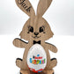Easter Personalised Kinder Bunny - Easter Bunny Gift - Wooden Kinder Rabbit - Easter Bunny - Easter Sunday - Kinder Egg Holder - Egg Holder