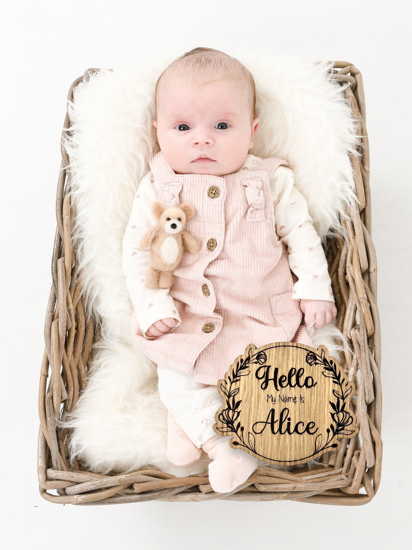 Personalised Birth Announcement Plaque - New Born Baby Name Plaque - Baby Plaque - First photo prop - Baby - Baby Name - Baby Gift