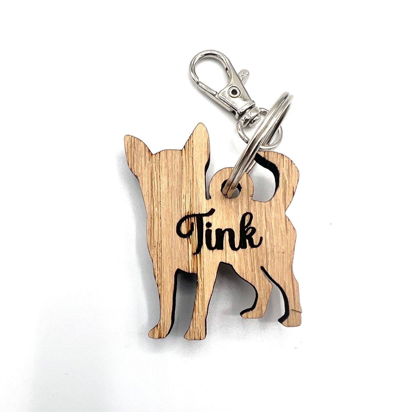 Personalised wooden Chihuahua Keyring - Chihuahua - Birthday Gift -  Keychain - Christmas - dog tag - personalised keyring - dog lover