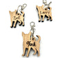 Personalised wooden Chihuahua Keyring - Chihuahua - Birthday Gift -  Keychain - Christmas - dog tag - personalised keyring - dog lover
