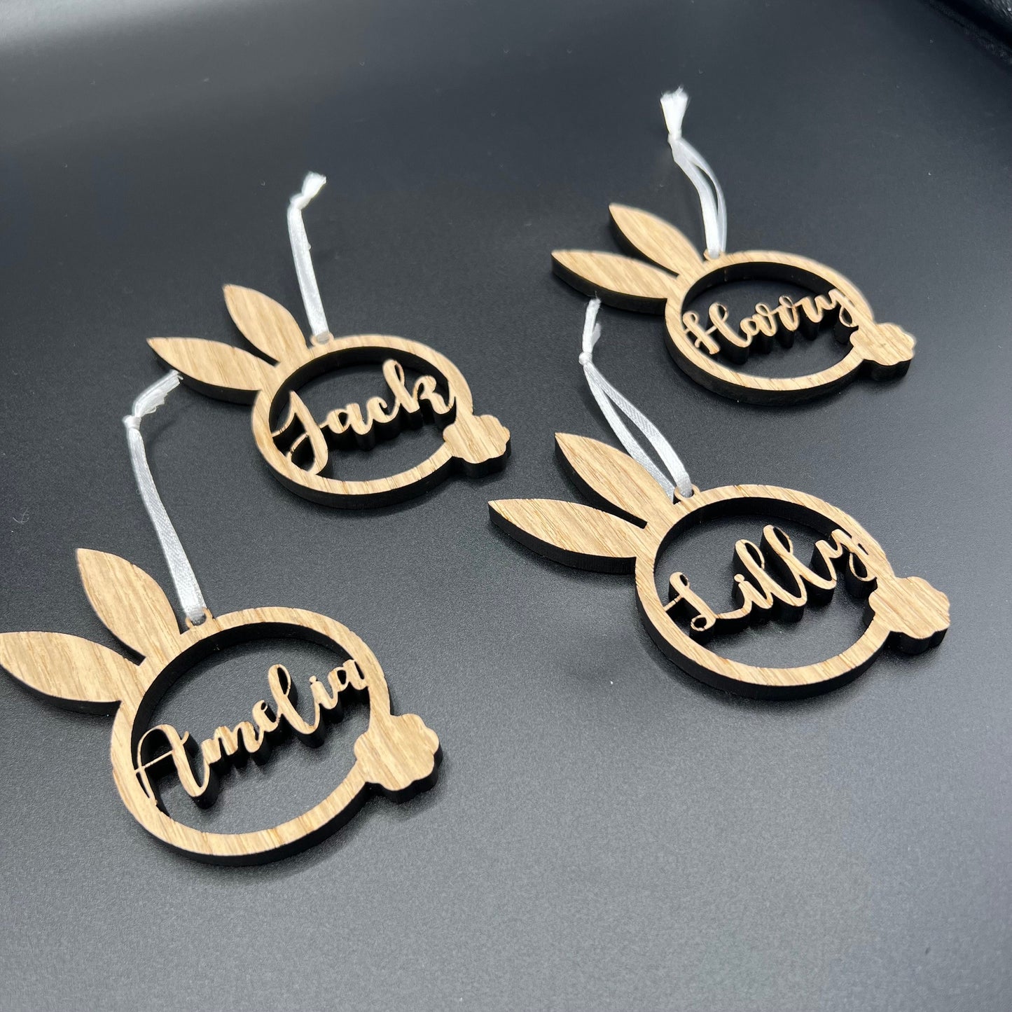 Easter Personalised Tags - Easter Name Gift Tag - Easter Bunny Tags - Wooden Tag - Easter Bunny - Easter Sunday - Easter Gift - Easter Label