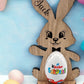 Easter Personalised Kinder Bunny - Easter Bunny Gift - Wooden Kinder Rabbit - Easter Bunny - Easter Sunday - Kinder Egg Holder - Egg Holder
